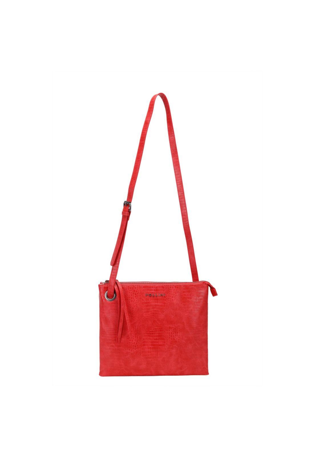Cartera Bandolera Rojo Pollini-1