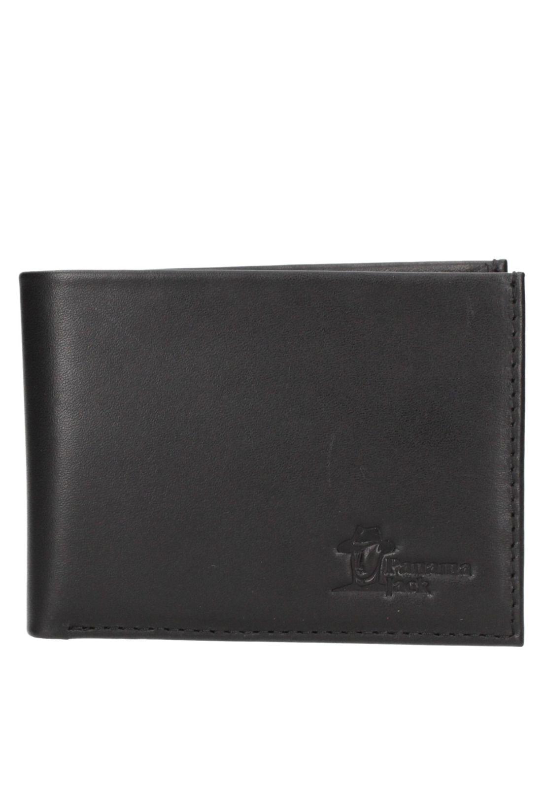Billetera Cuero Hombre Negro Panama Jack-0