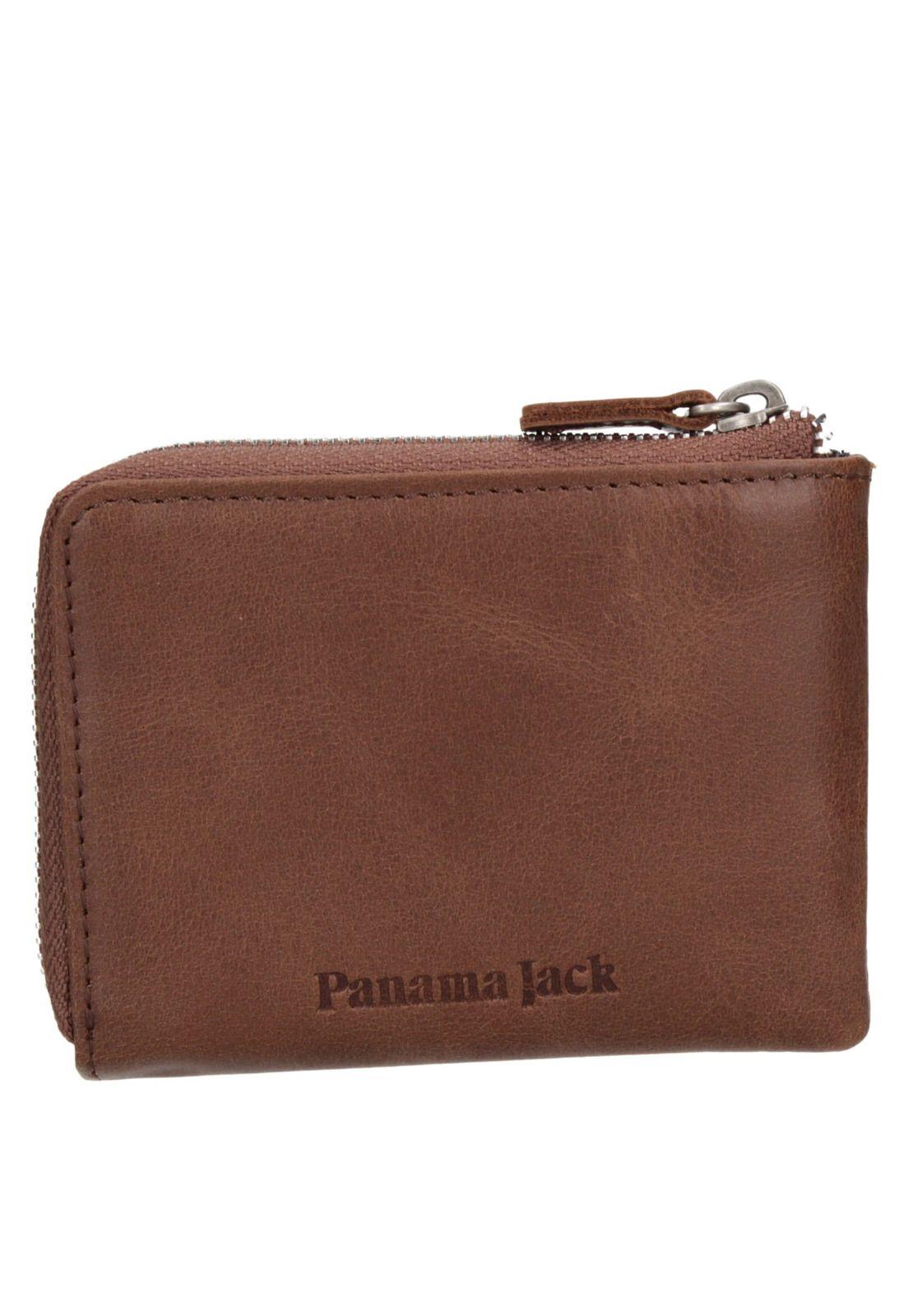 Monedero Cuero Hombre Café Panama Jack-2