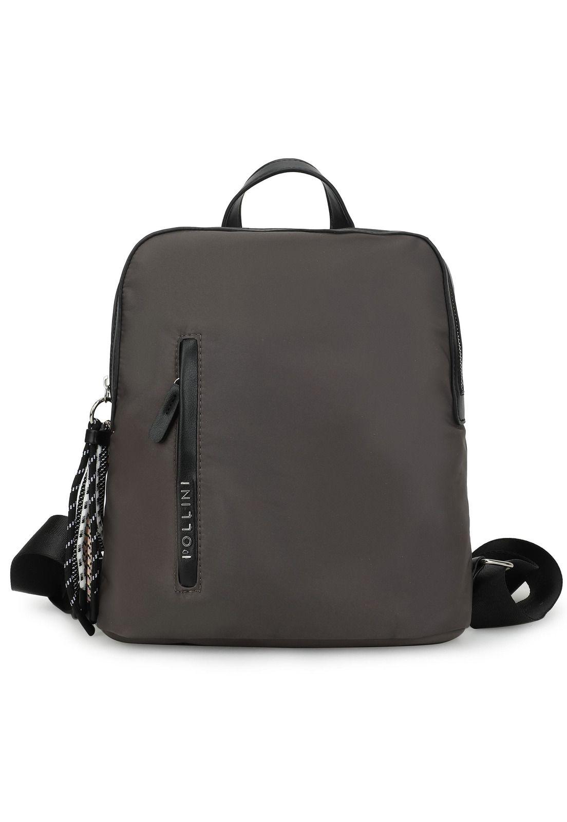 Mochila Mujer Gris Pollini-0