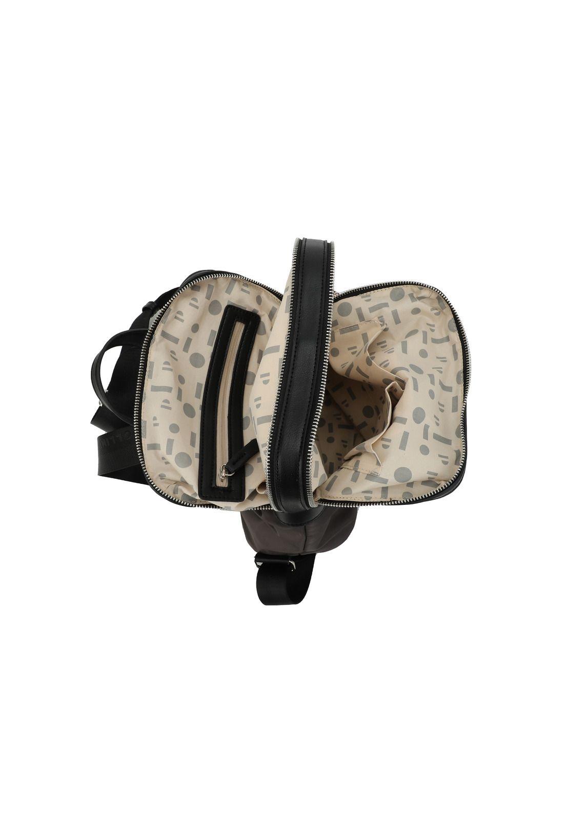 Mochila Mujer Gris Pollini-2