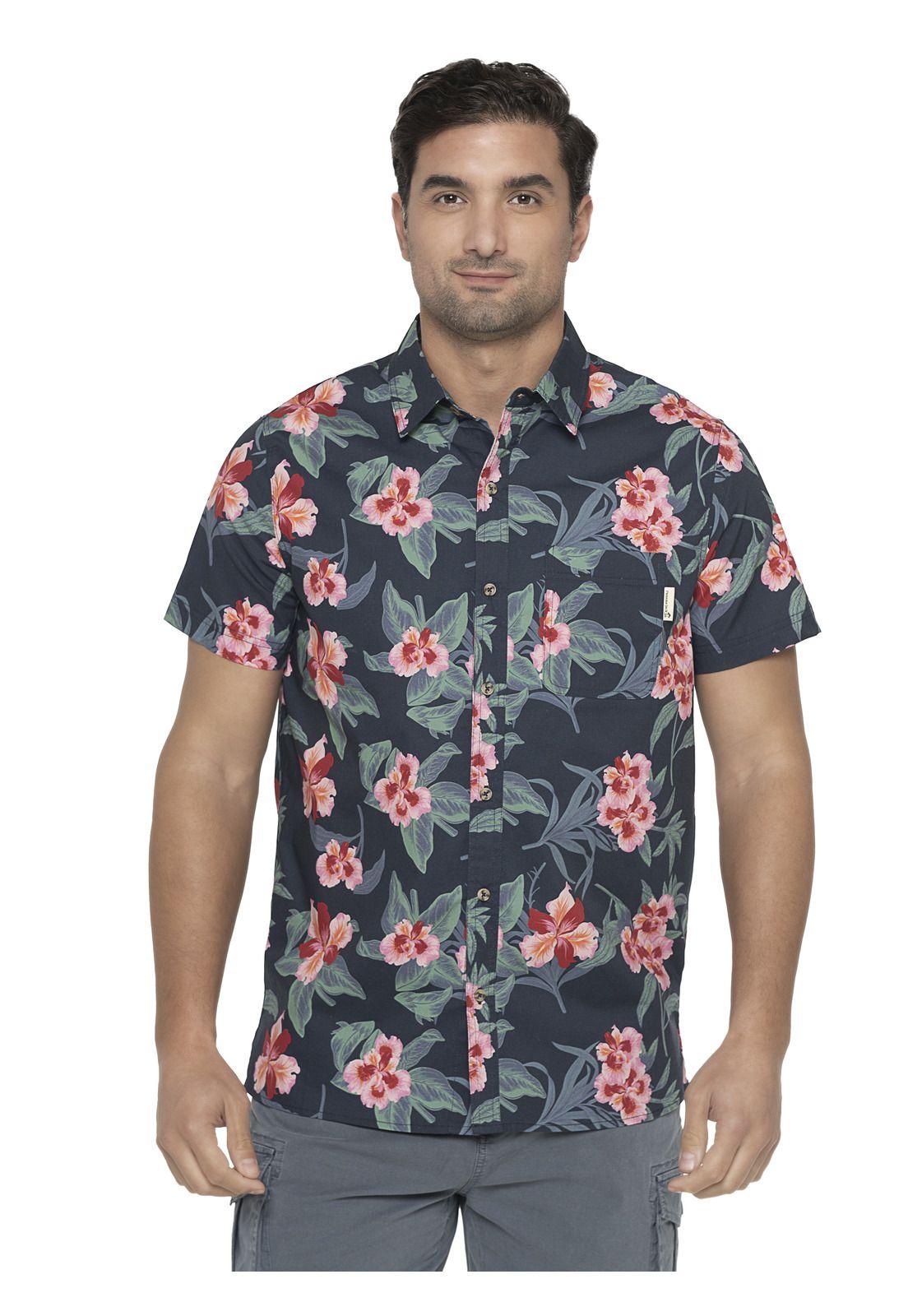 Camisa Hombre Azul Panama Jack-0