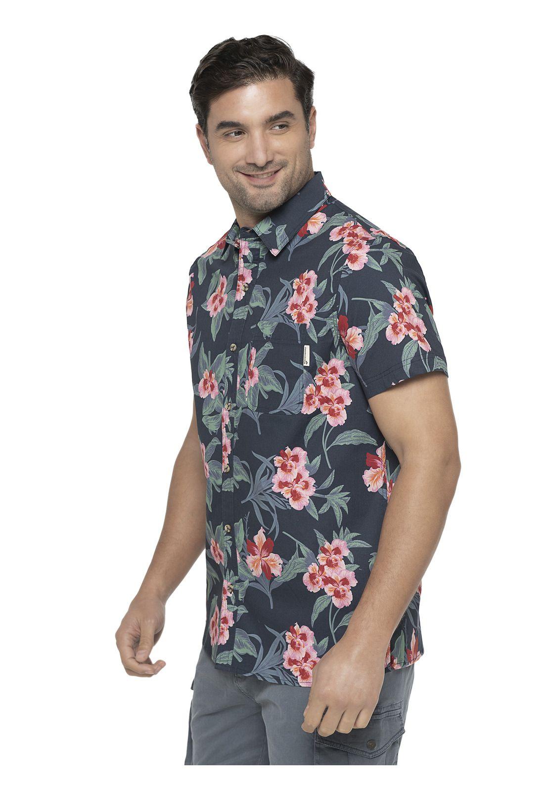 Camisa Hombre Azul Panama Jack-2