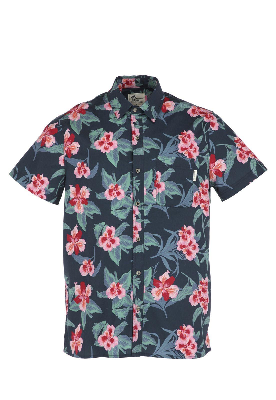 Camisa Hombre Azul Panama Jack-4