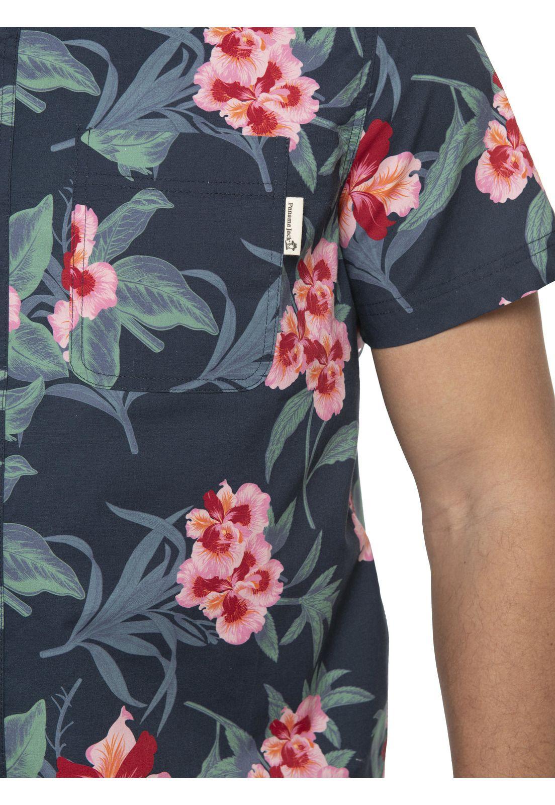 Camisa Hombre Azul Panama Jack-5