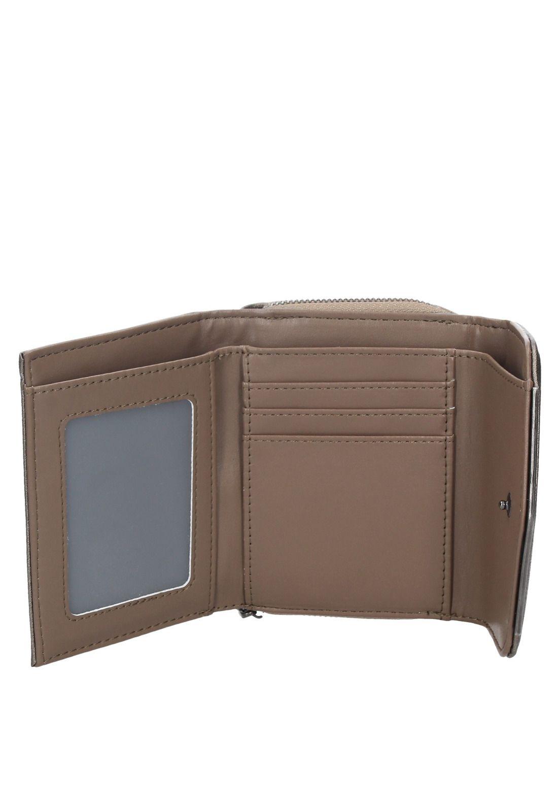 Billetera Wicker Camel Pollini-3