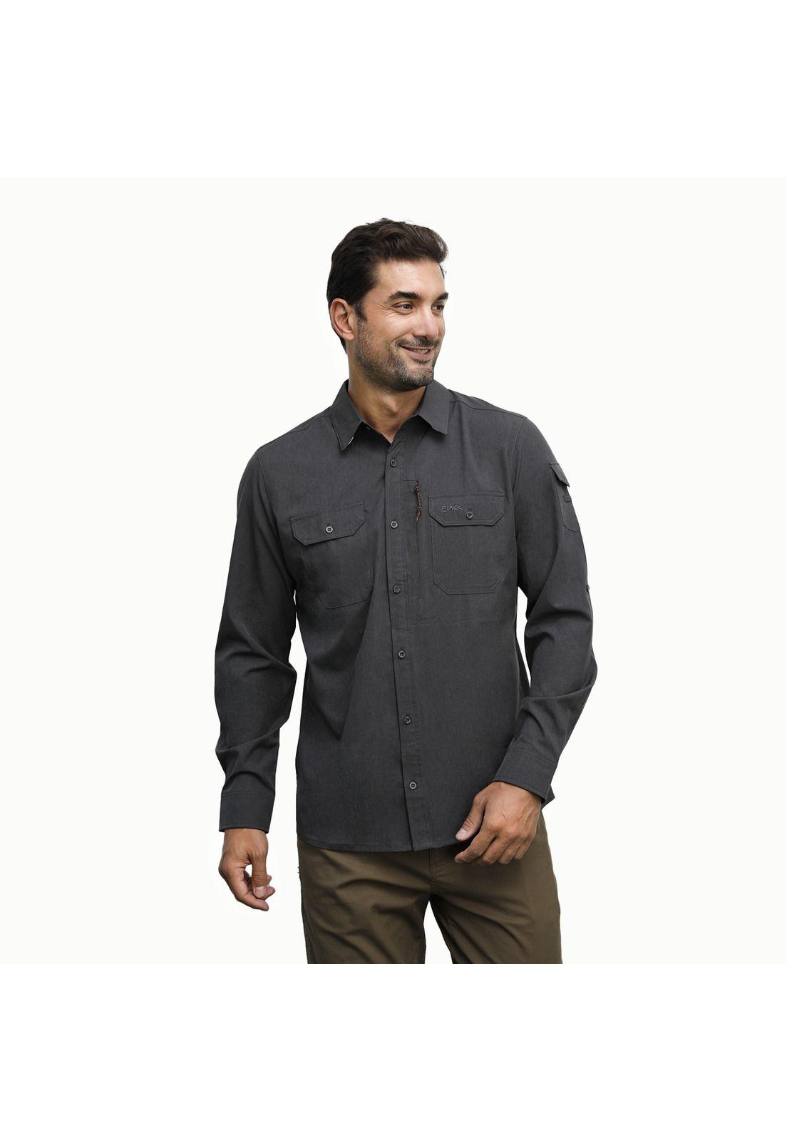 Camisa Hombre Gris Panama Jack-0
