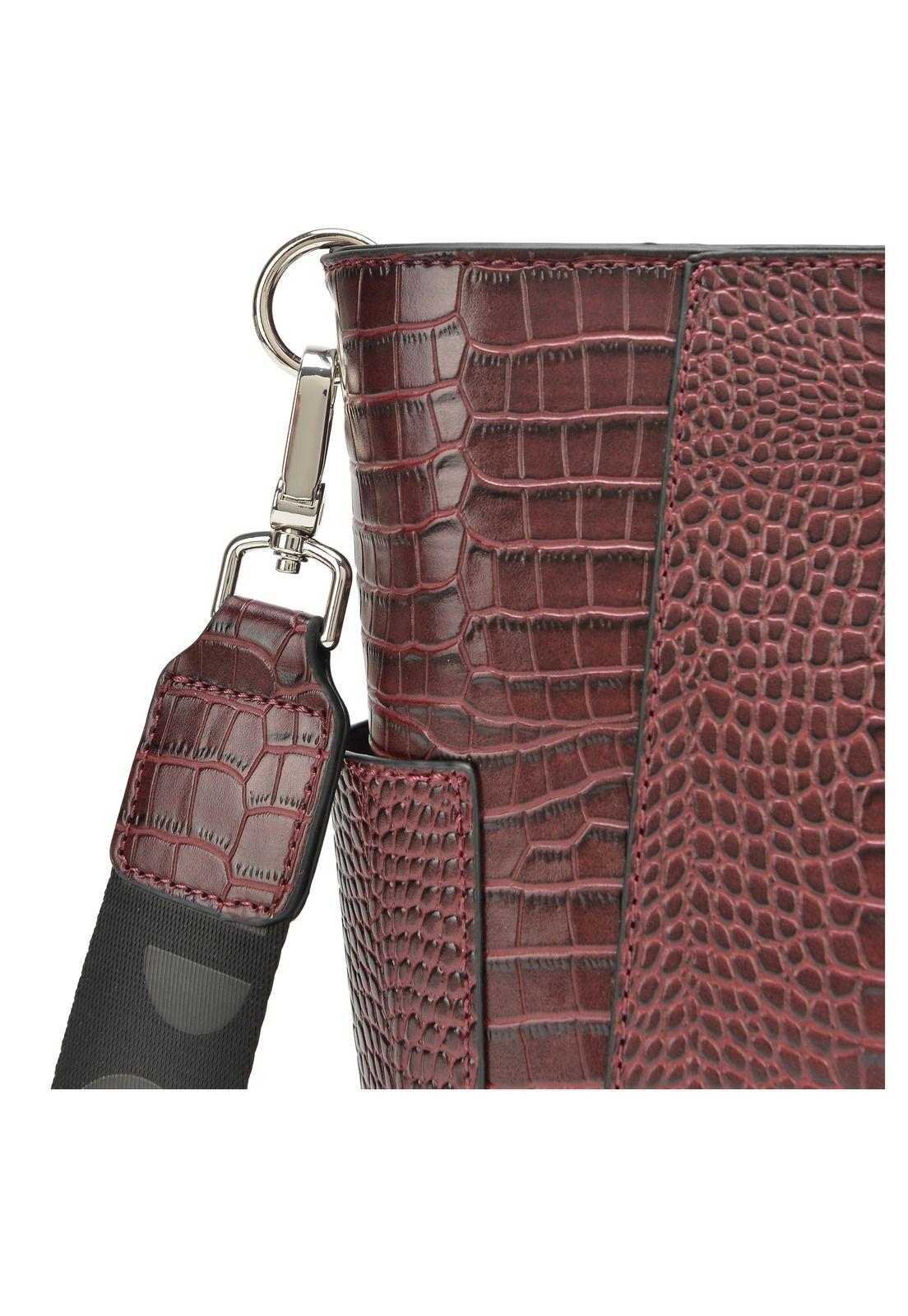 Cartera Bandolera burdeo Pollini-5