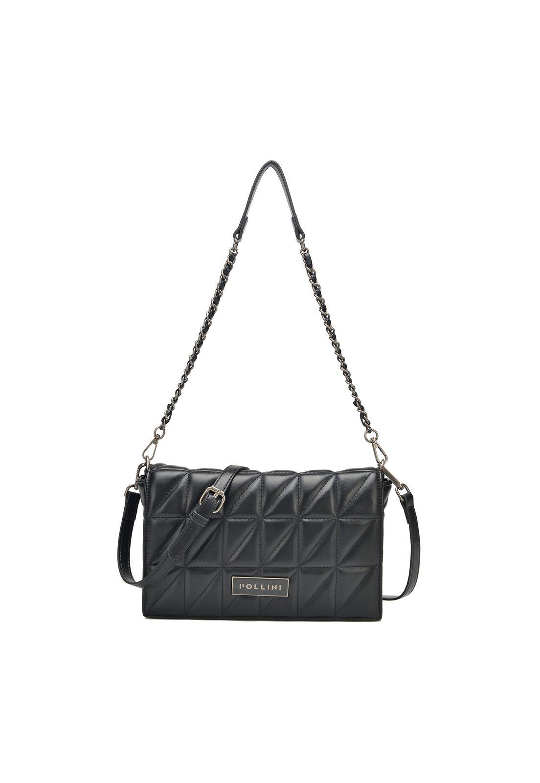 Cartera Bandolera Negro Pollini-0