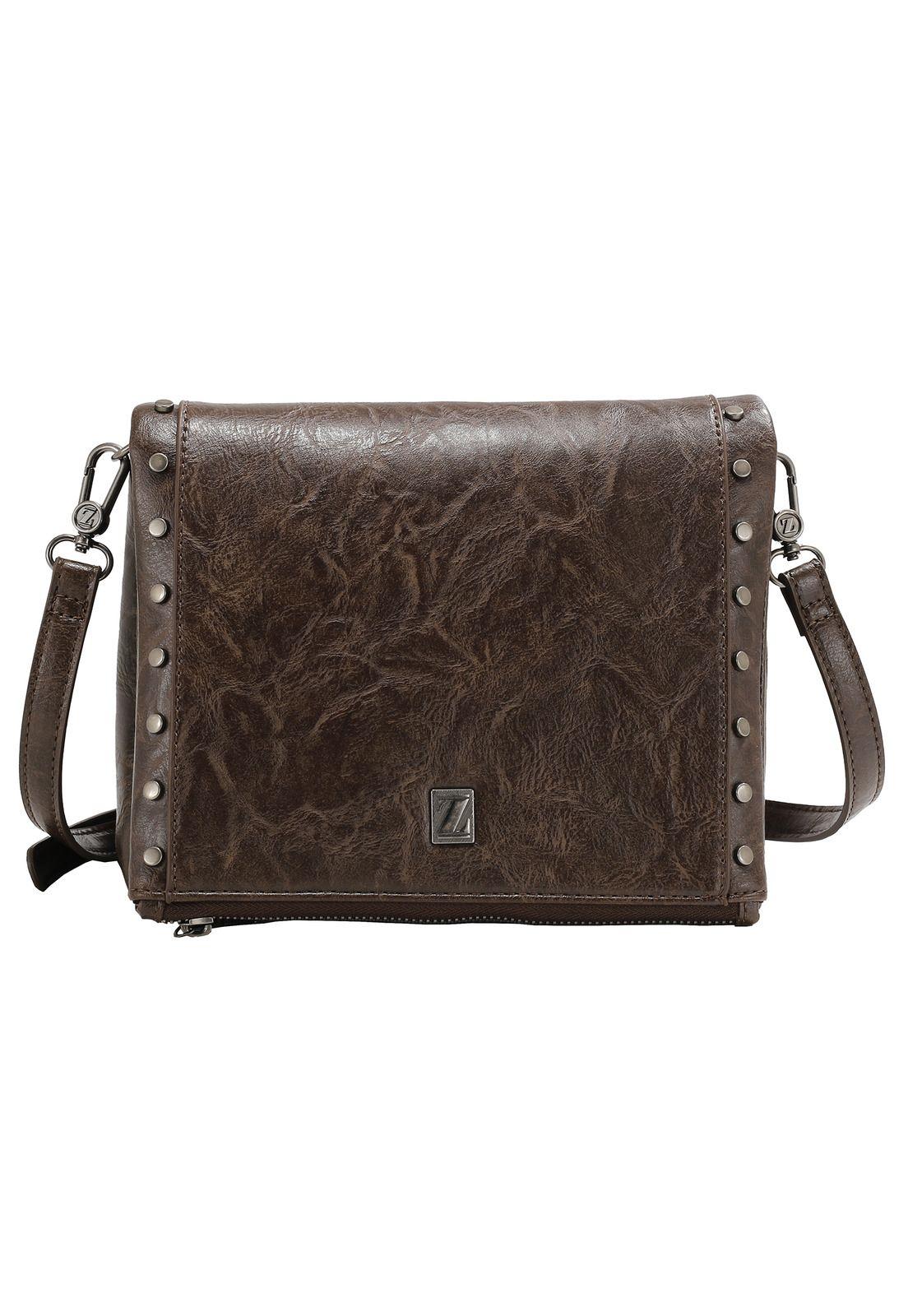 Cartera Bandolera Chocolate Zappa-0