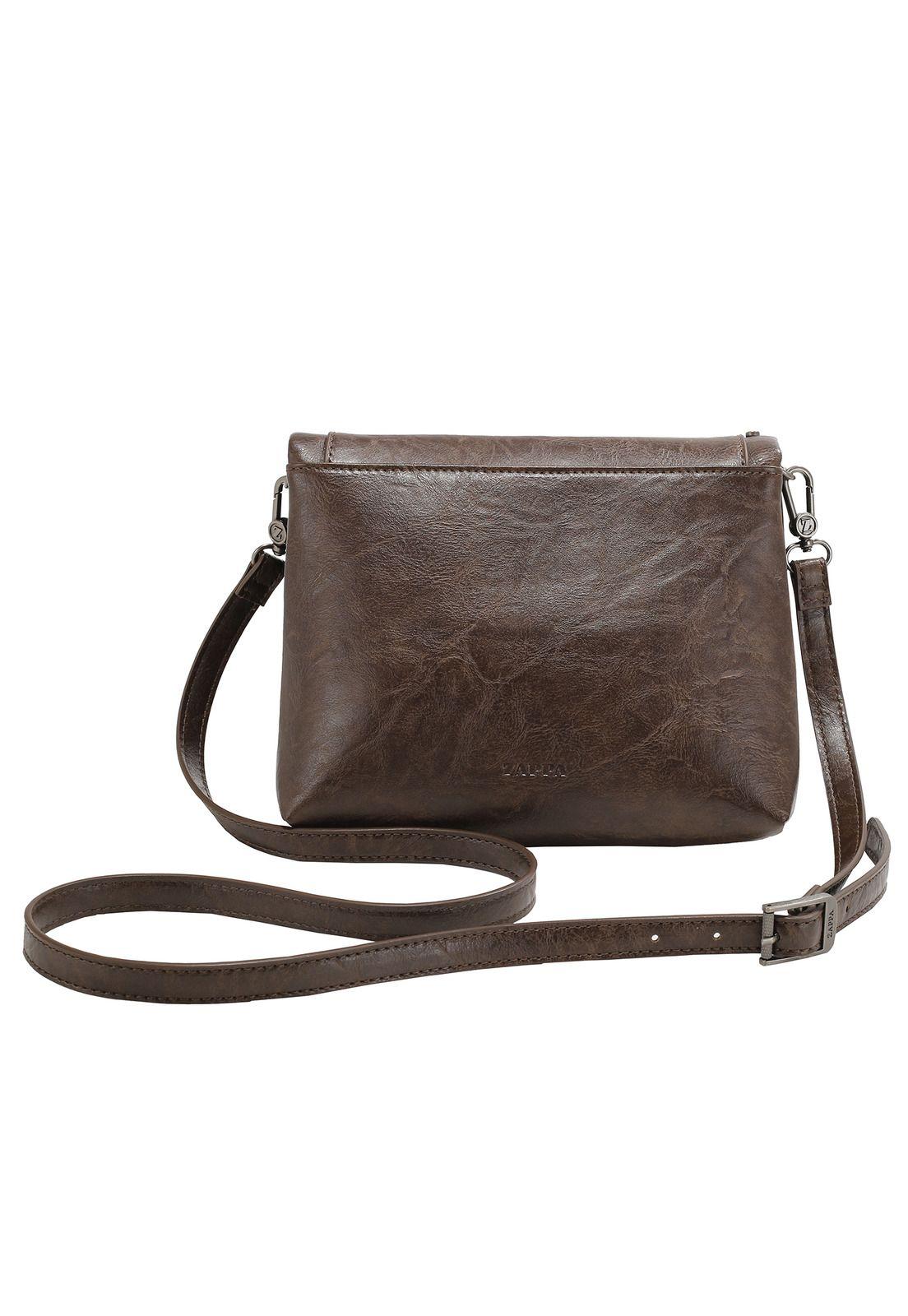 Cartera Bandolera Chocolate Zappa-1