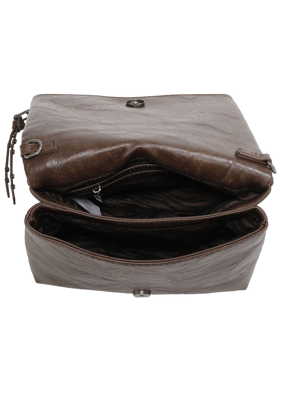 Cartera Bandolera Chocolate Zappa-2