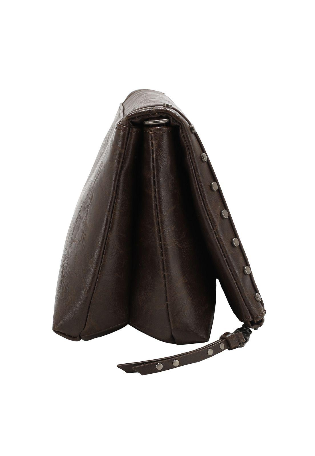 Cartera Bandolera Chocolate Zappa-4