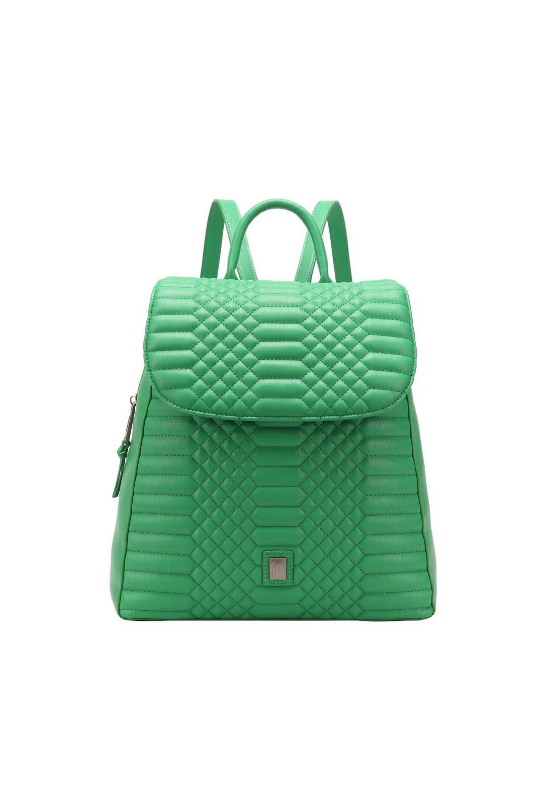 Mochila Mujer Verde Pollini-0