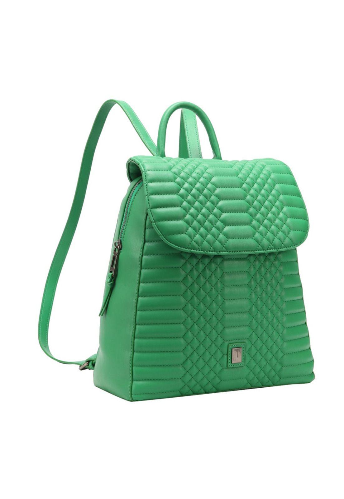 Mochila Mujer Verde Pollini-3
