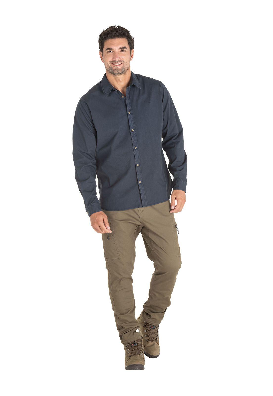Camisa Hombre Azul Panama Jack-3