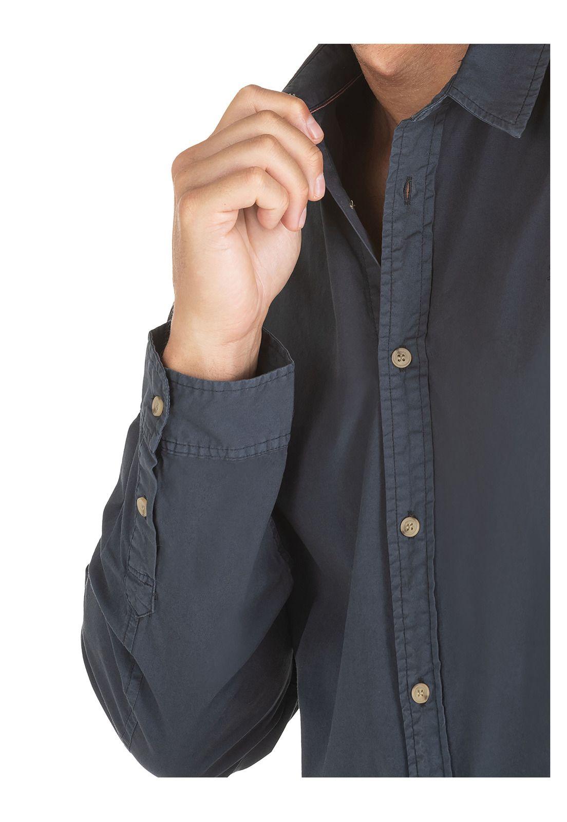 Camisa Hombre Azul Panama Jack-5