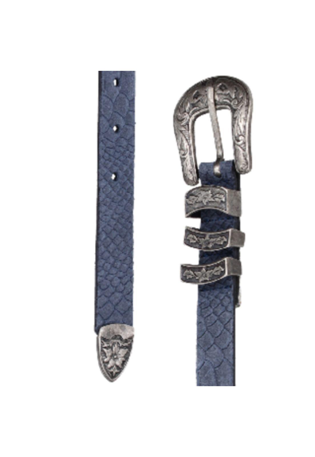 Cinturón Cuero Mujer Azul Zappa-2