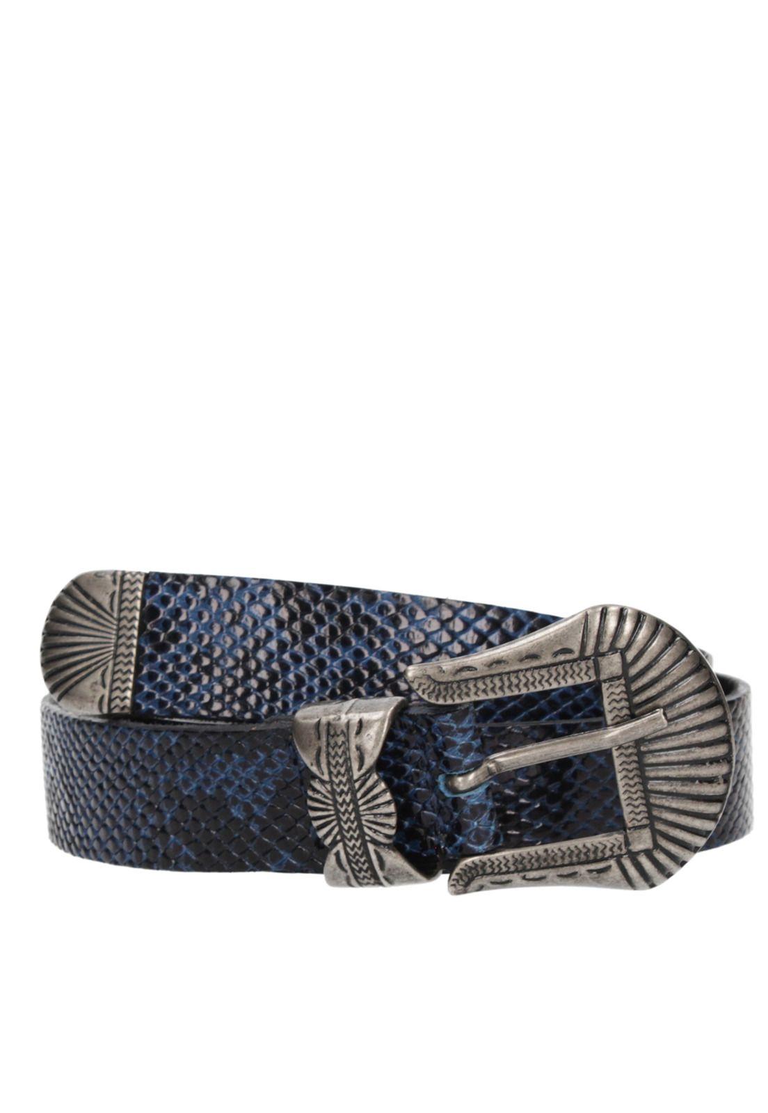 Cinturón Cuero Mujer Z578 Azul Zappa-0