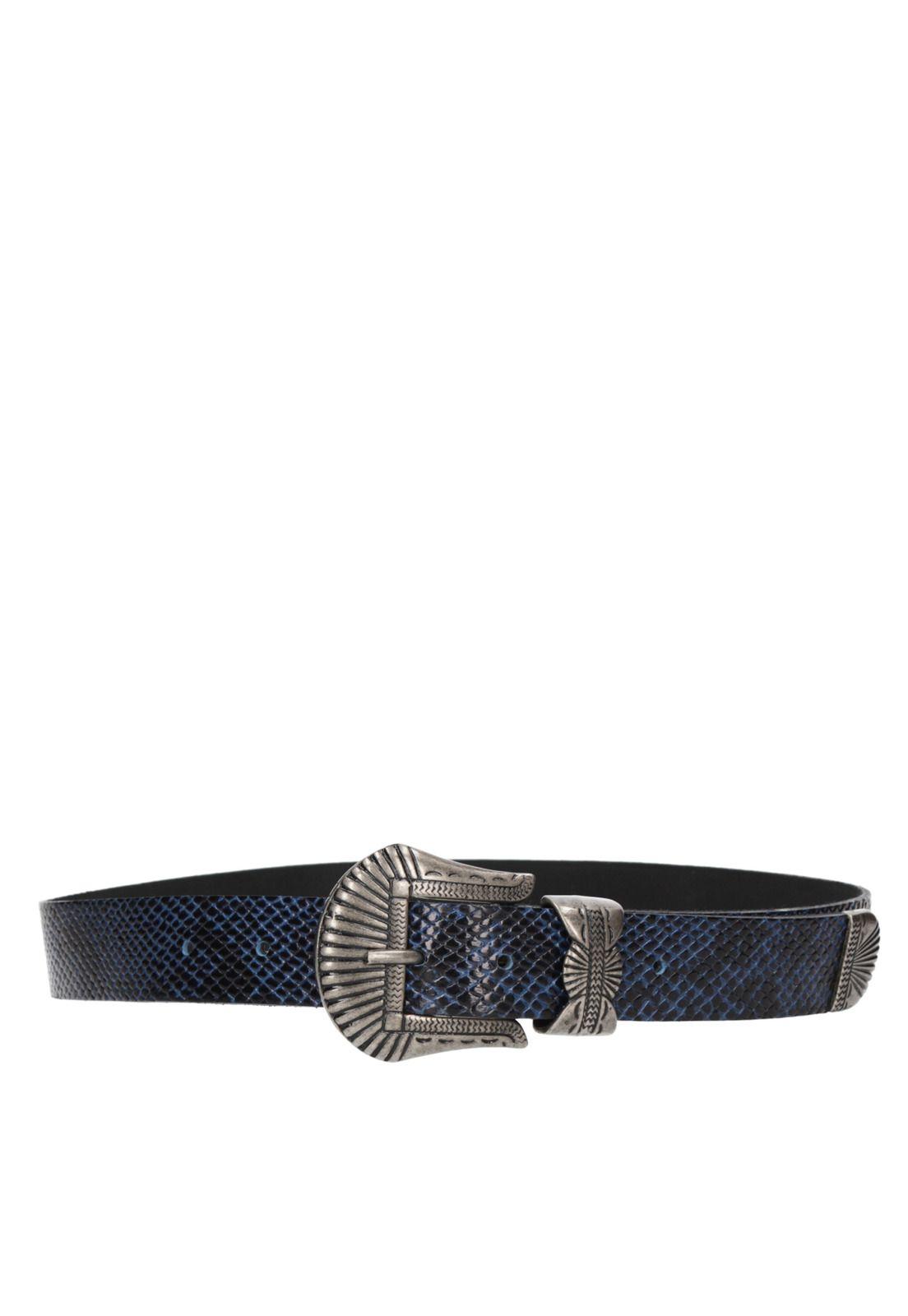 Cinturón Cuero Mujer Z578 Azul Zappa-1