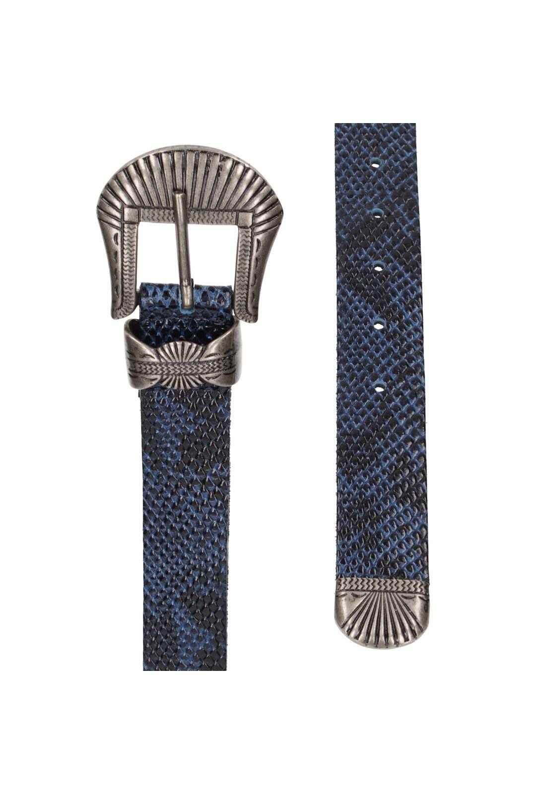 Cinturón Cuero Mujer Z578 Azul Zappa-2