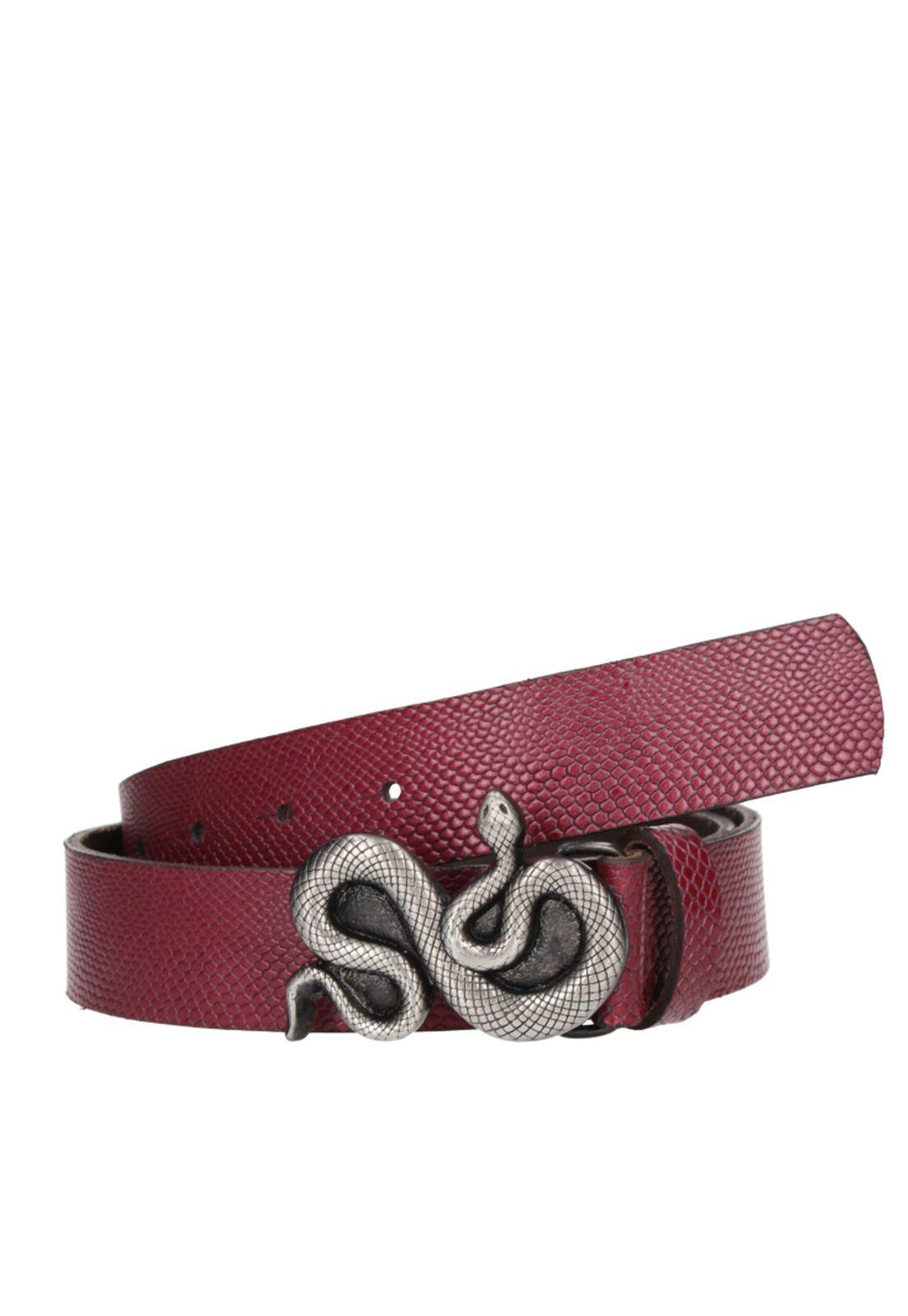 Cinturón Cuero Mujer Z573 Rojo Zappa-0