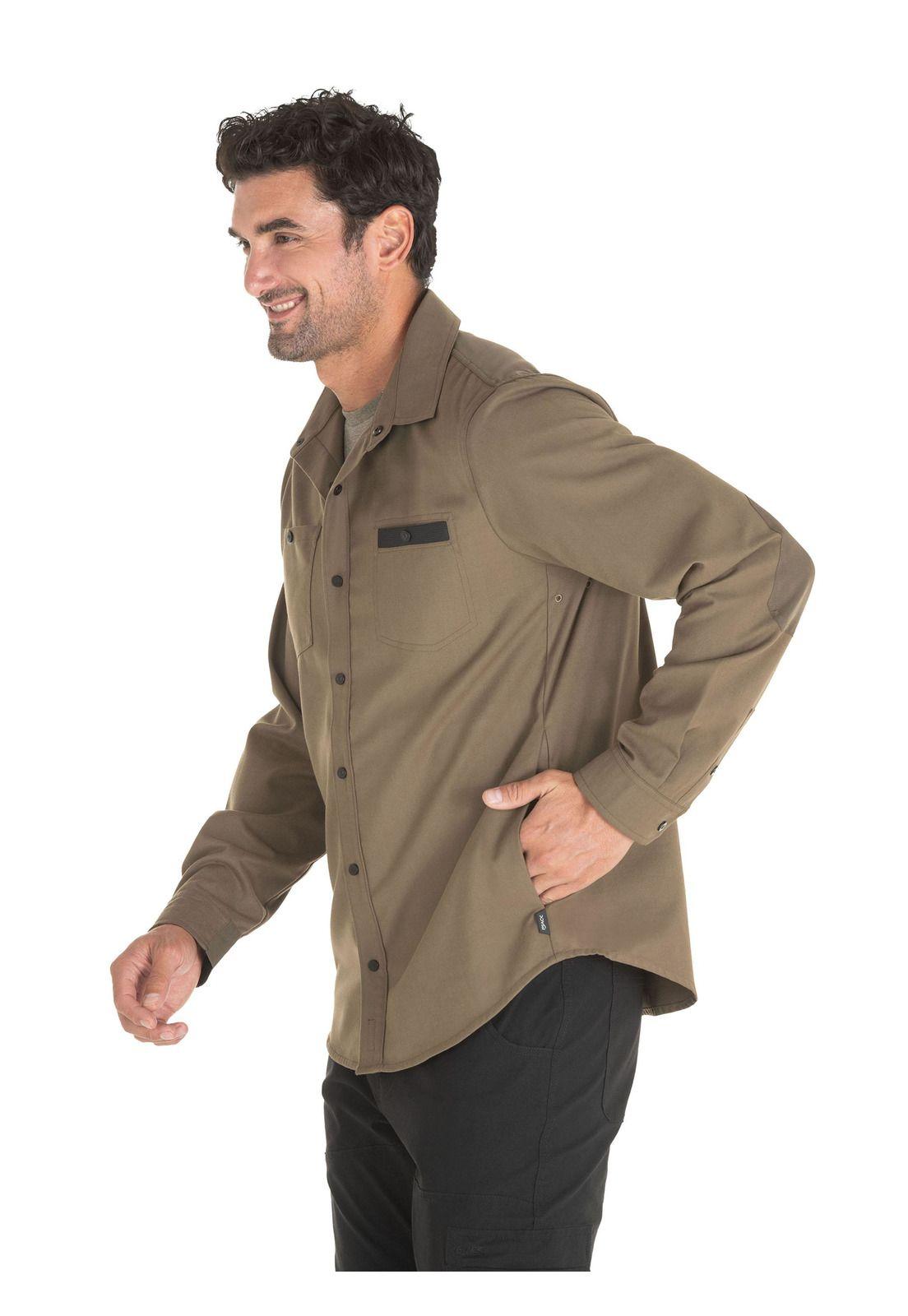 Chaqueta Hombre Overshirt Caqui Panama Jack-2