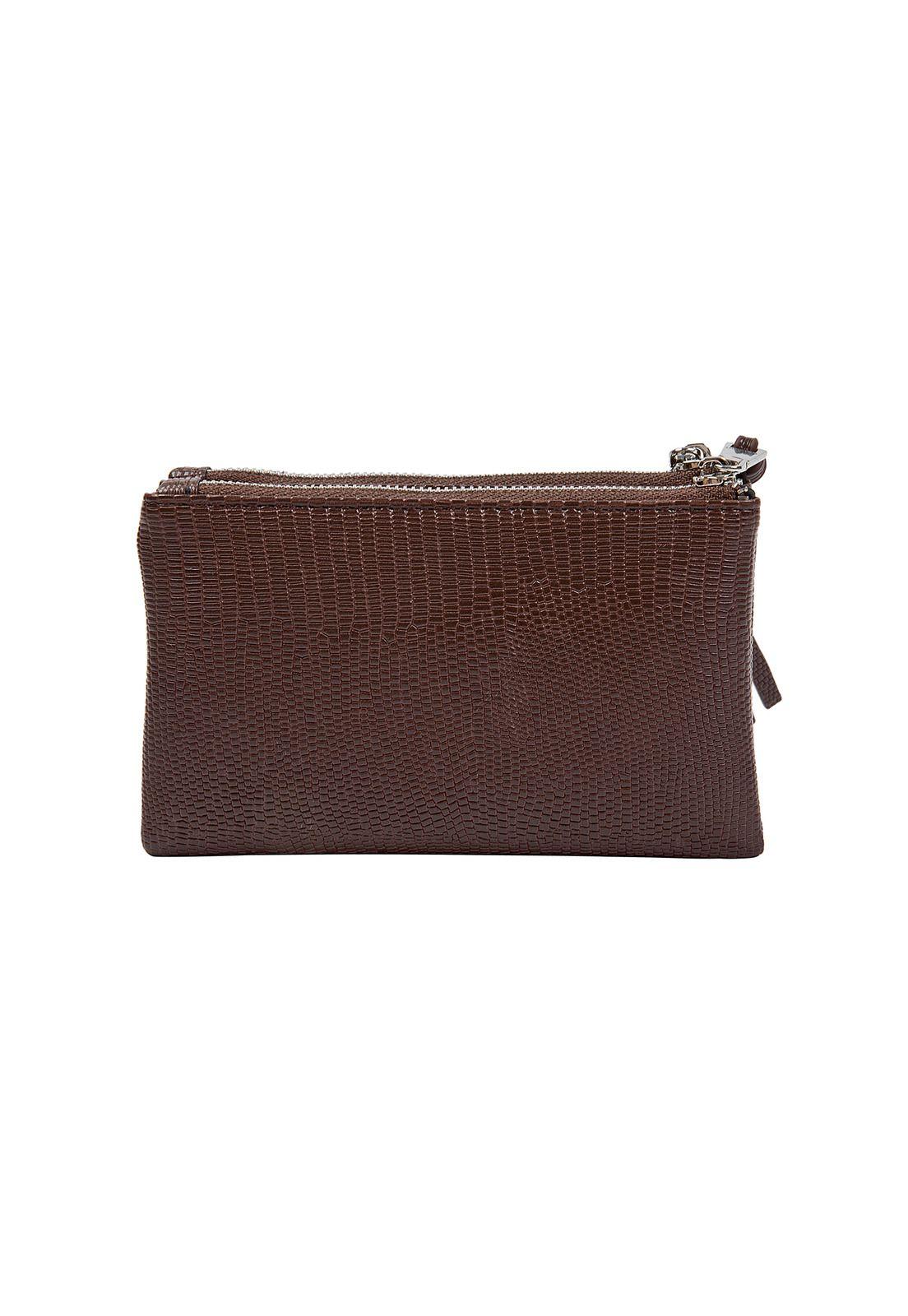 Billetera Mujer Chocolate Pollini-1