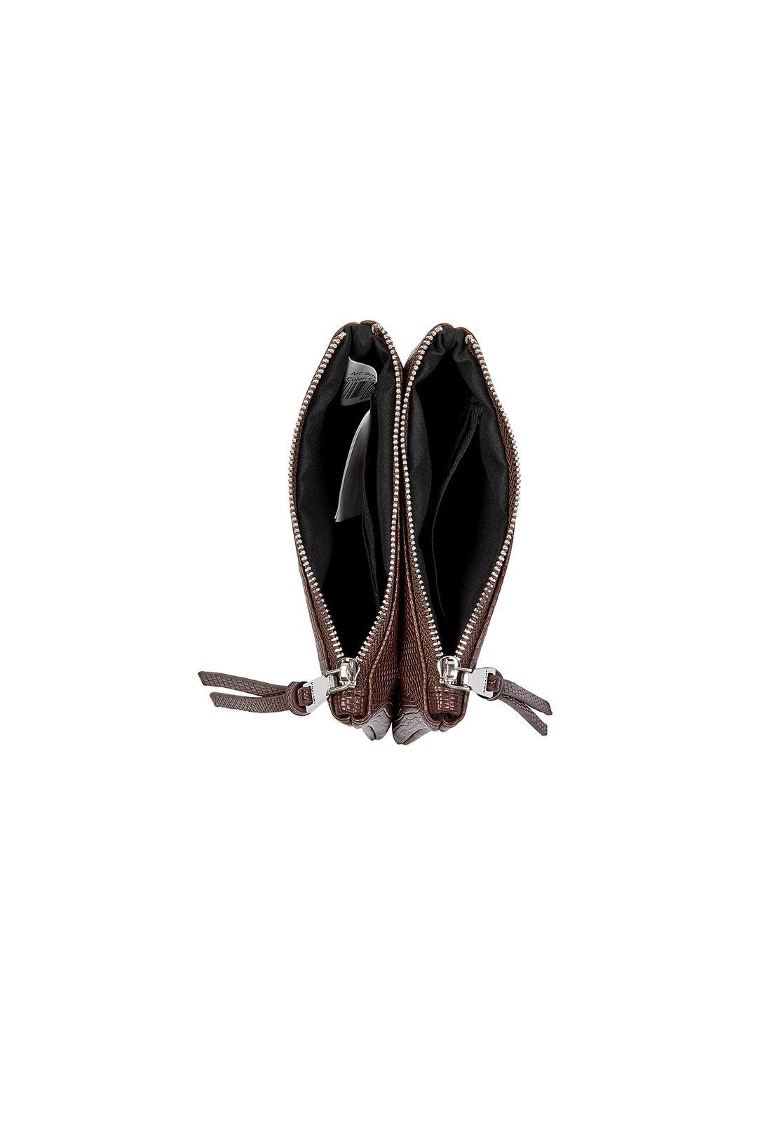 Billetera Mujer Chocolate Pollini-2