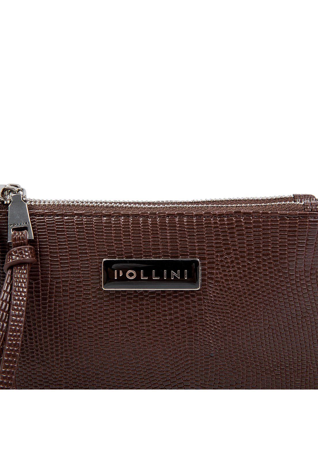 Billetera Mujer Chocolate Pollini-5