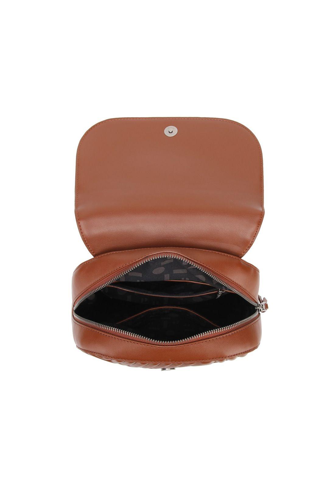 Mochila Mujer Chocolate Pollini-2