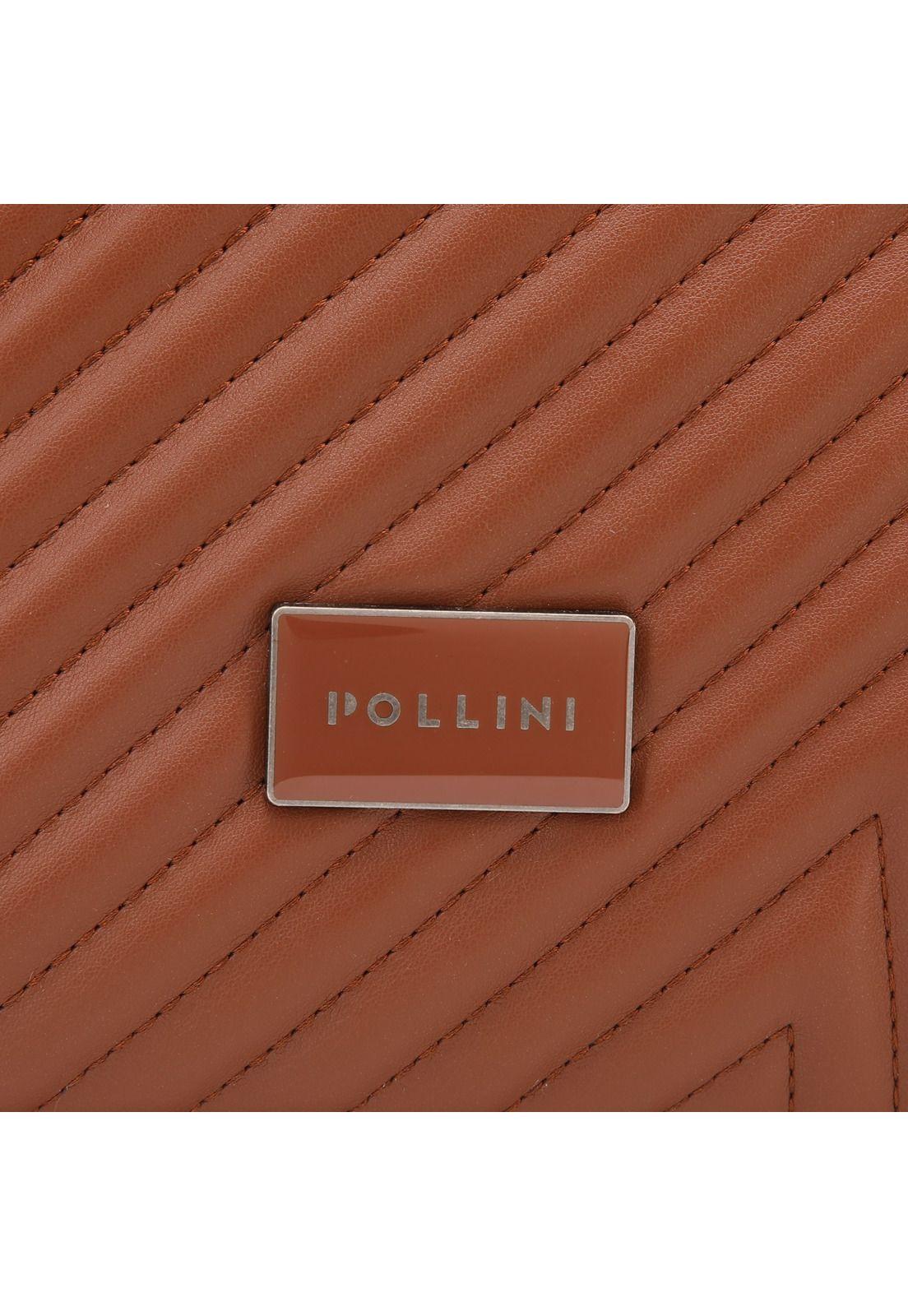 Mochila Mujer Chocolate Pollini-4