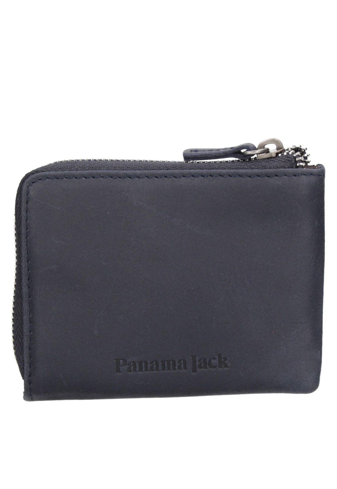 Monedero Cuero Hombre  Azul Panama Jack-2