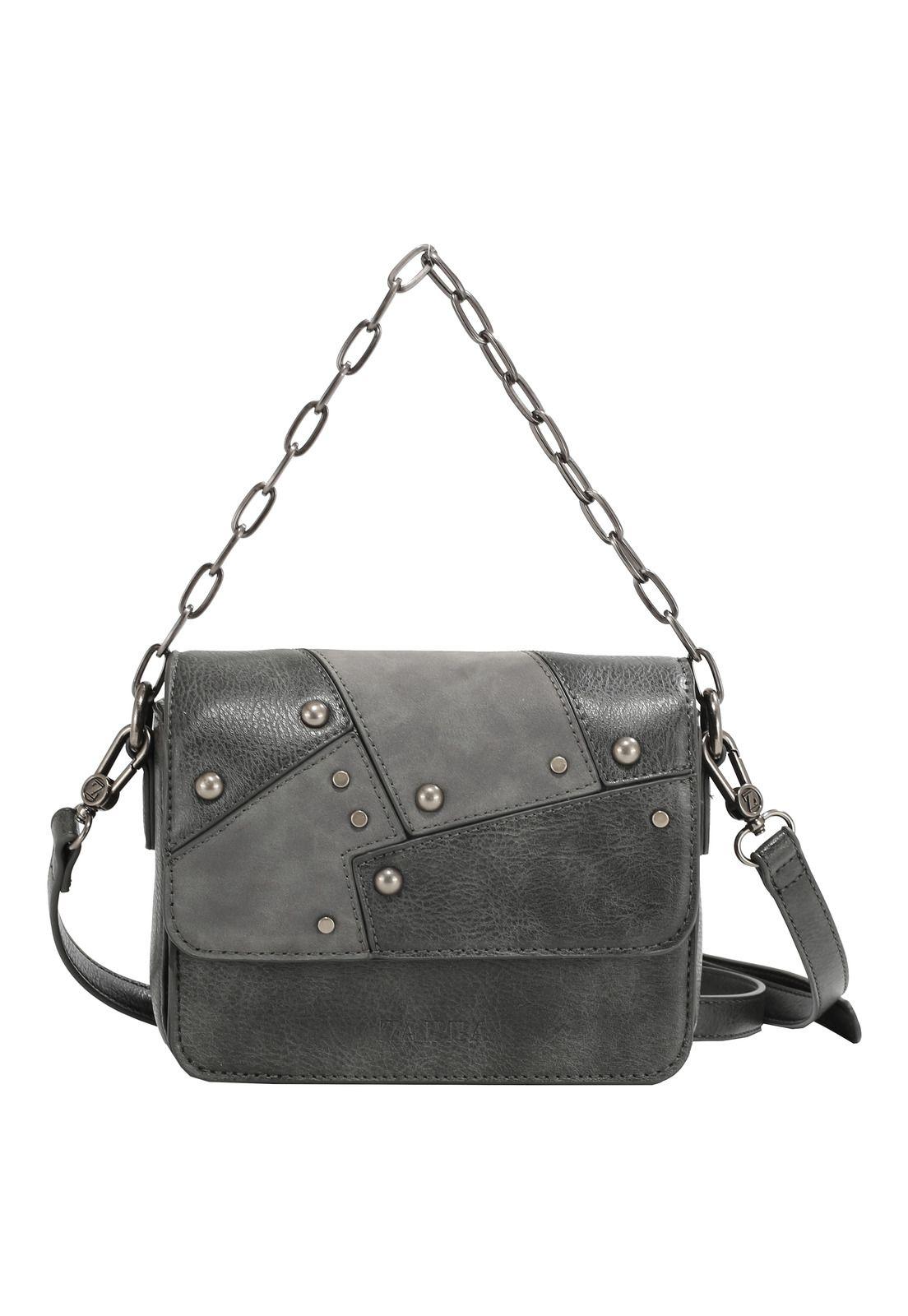 Cartera Bandolera Gris Zappa-0