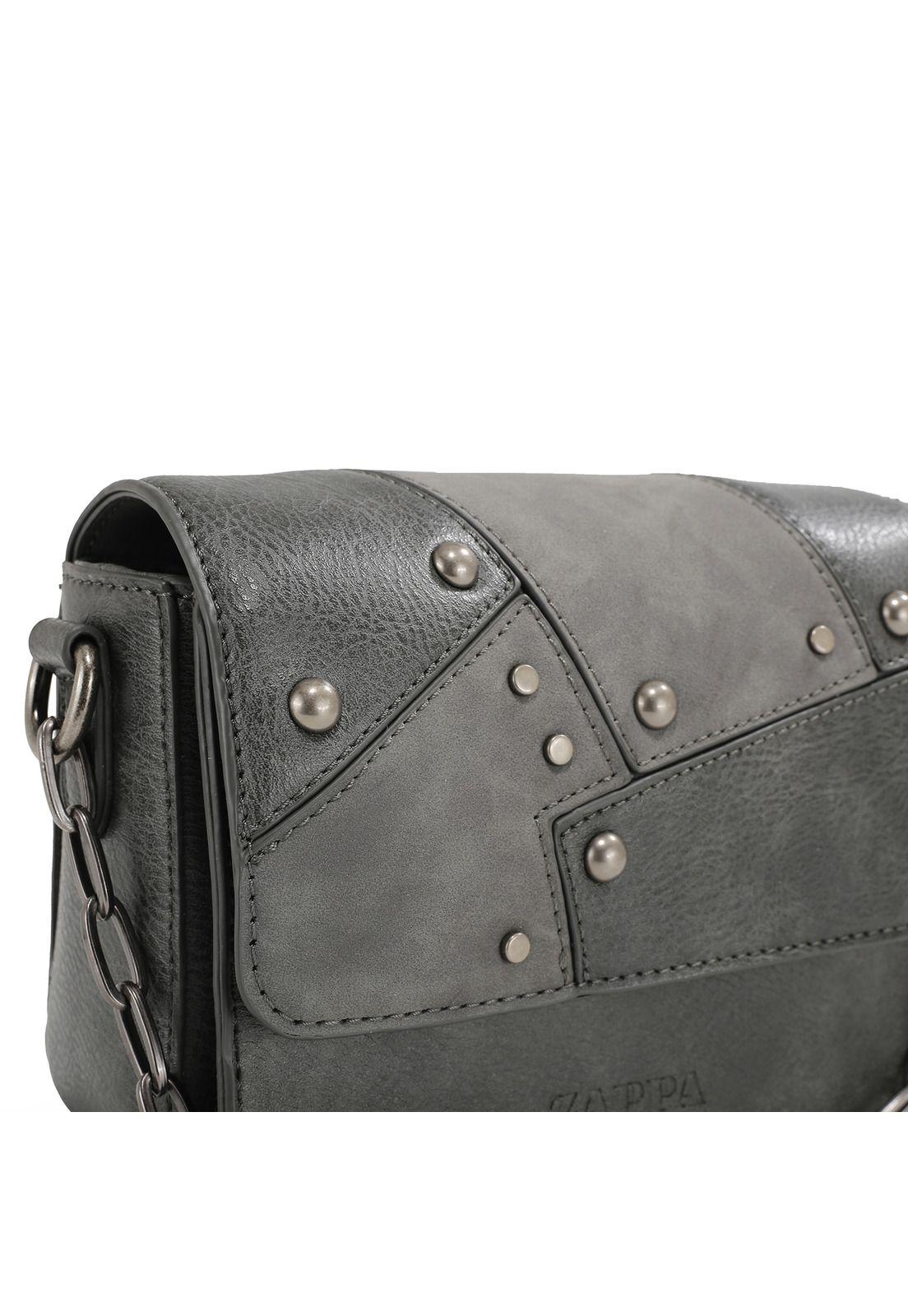 Cartera Bandolera Gris Zappa-4