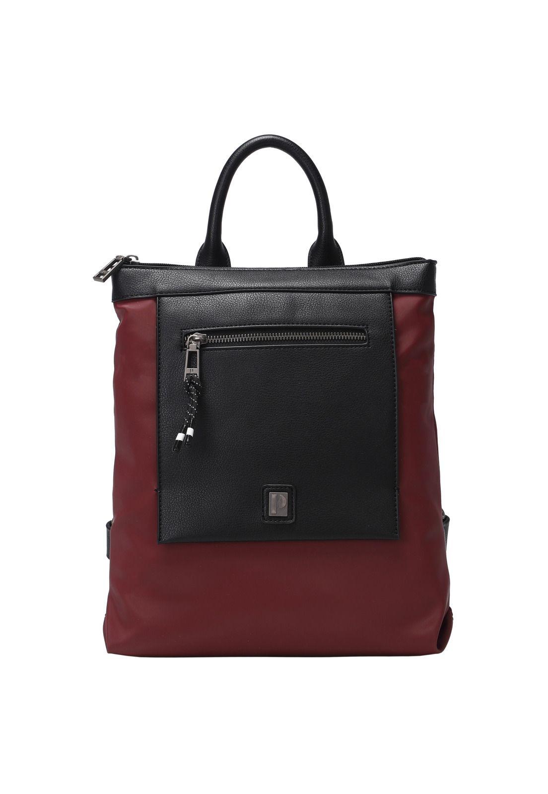 Mochila Mujer Burdeo Pollini-0