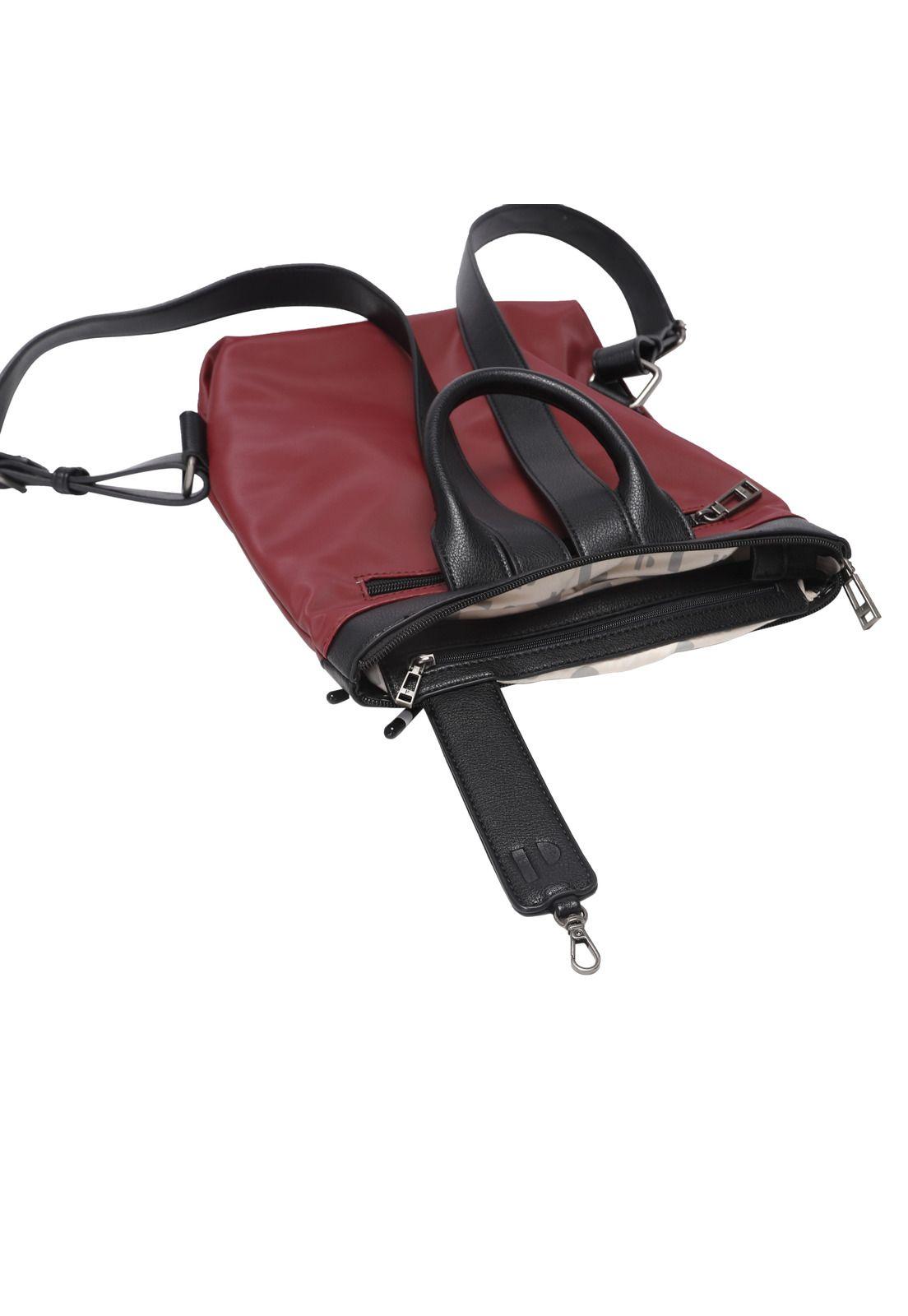 Mochila Mujer Burdeo Pollini-3