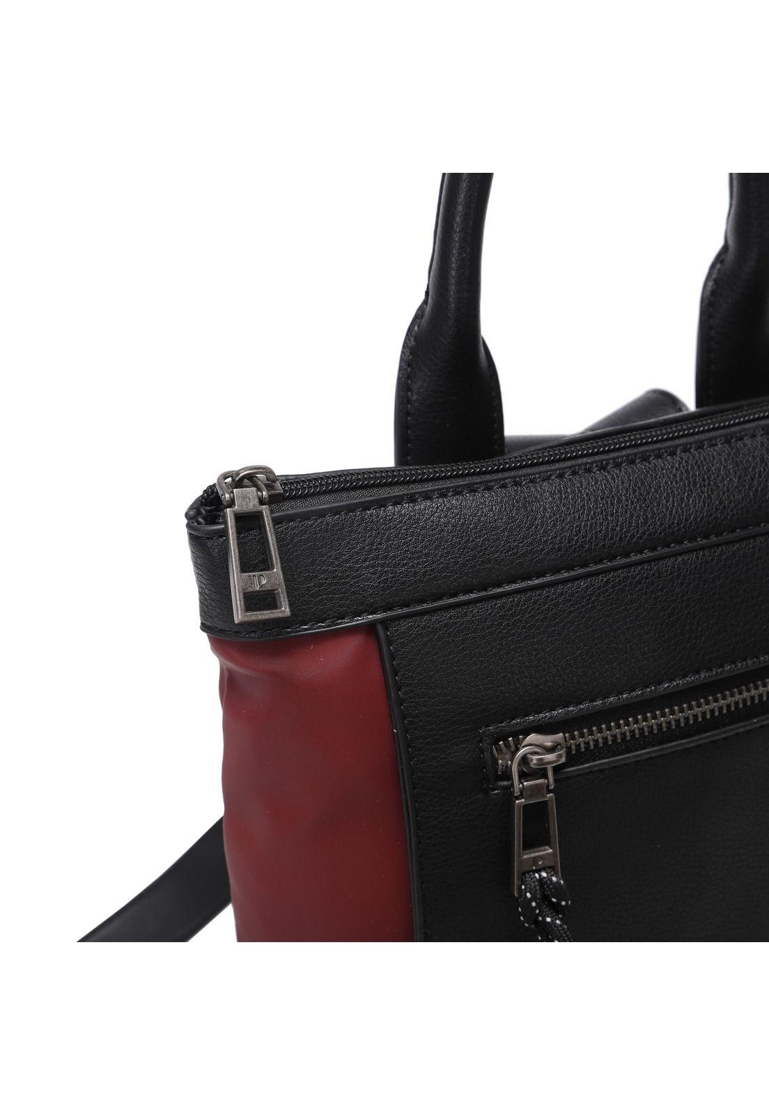 Mochila Mujer Burdeo Pollini-5