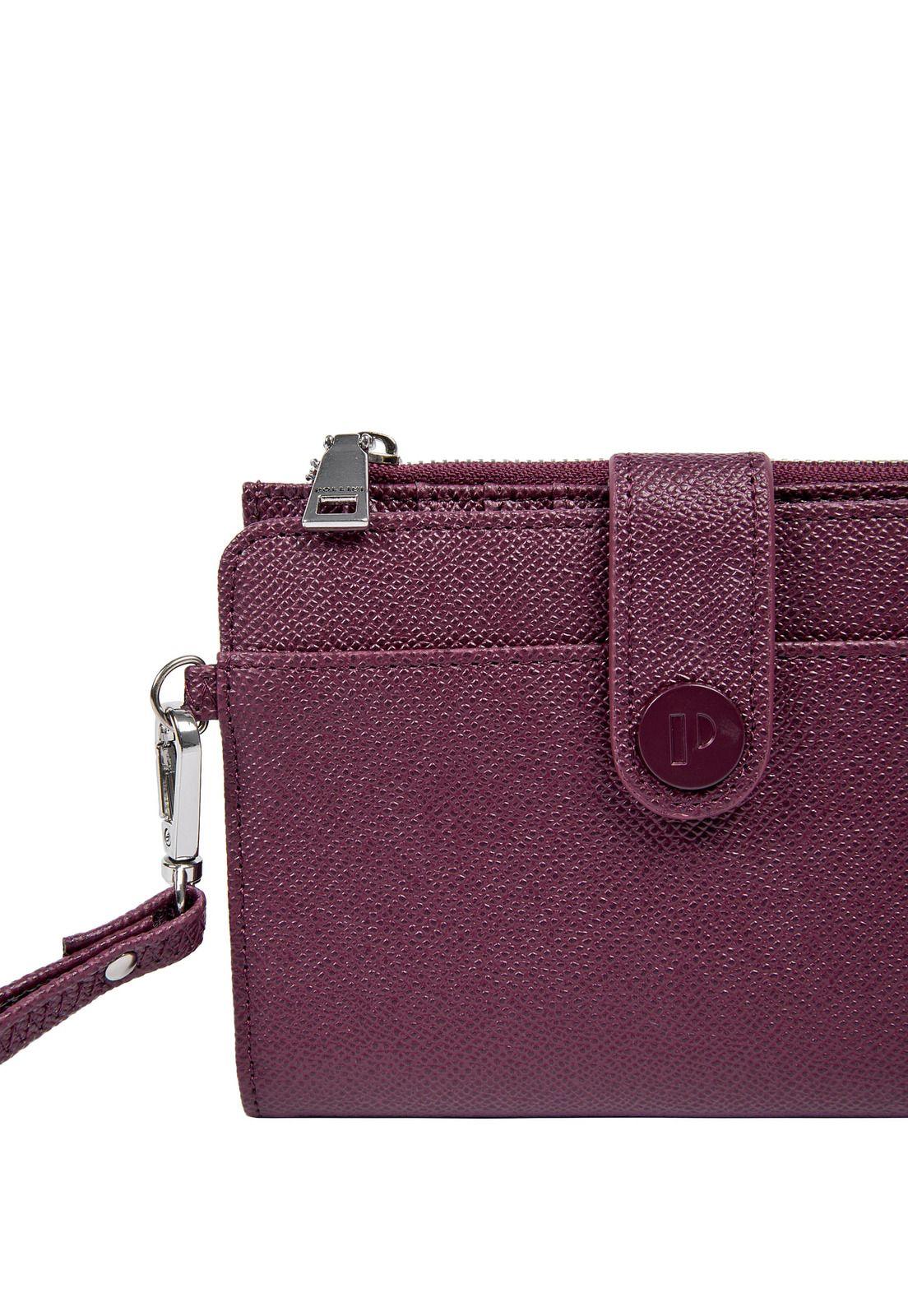 Billetera Mujer Burdeo B107 Pollini-4
