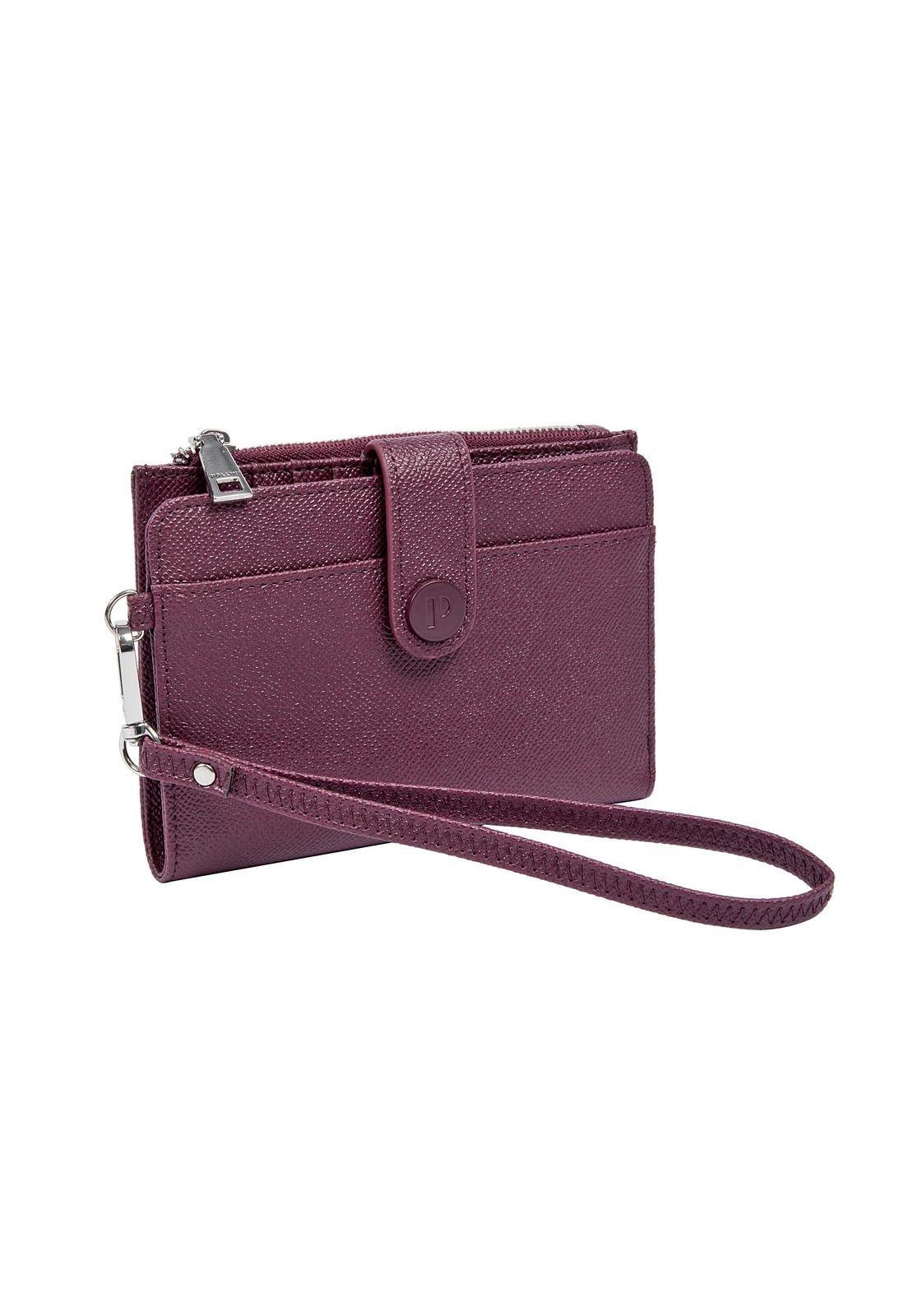 Billetera Mujer Burdeo B107 Pollini-5