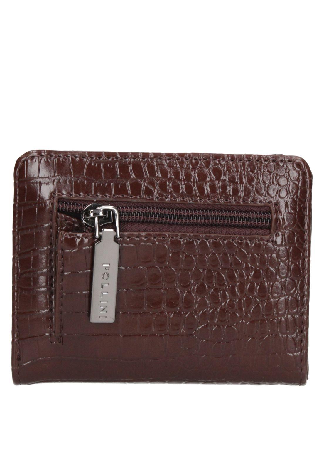Billetera Small B075 Chocolate Pollini-3