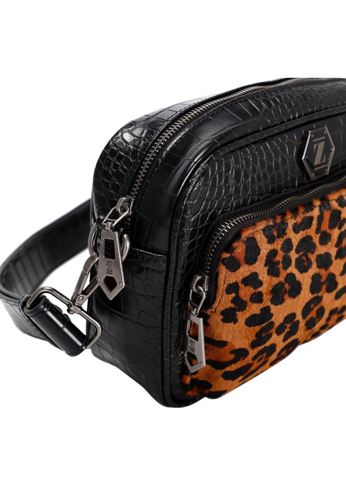 Cartera PU + aplicación cuero Natural Animal Print Zappa-3