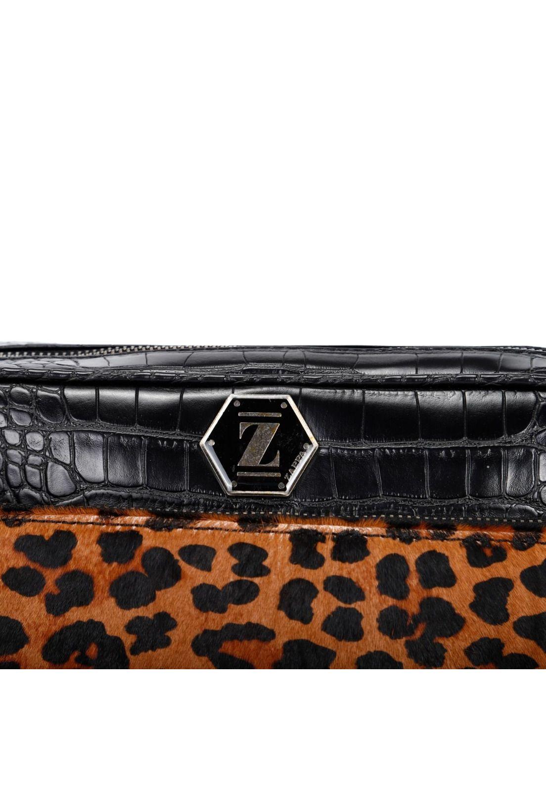 Cartera PU + aplicación cuero Natural Animal Print Zappa-4