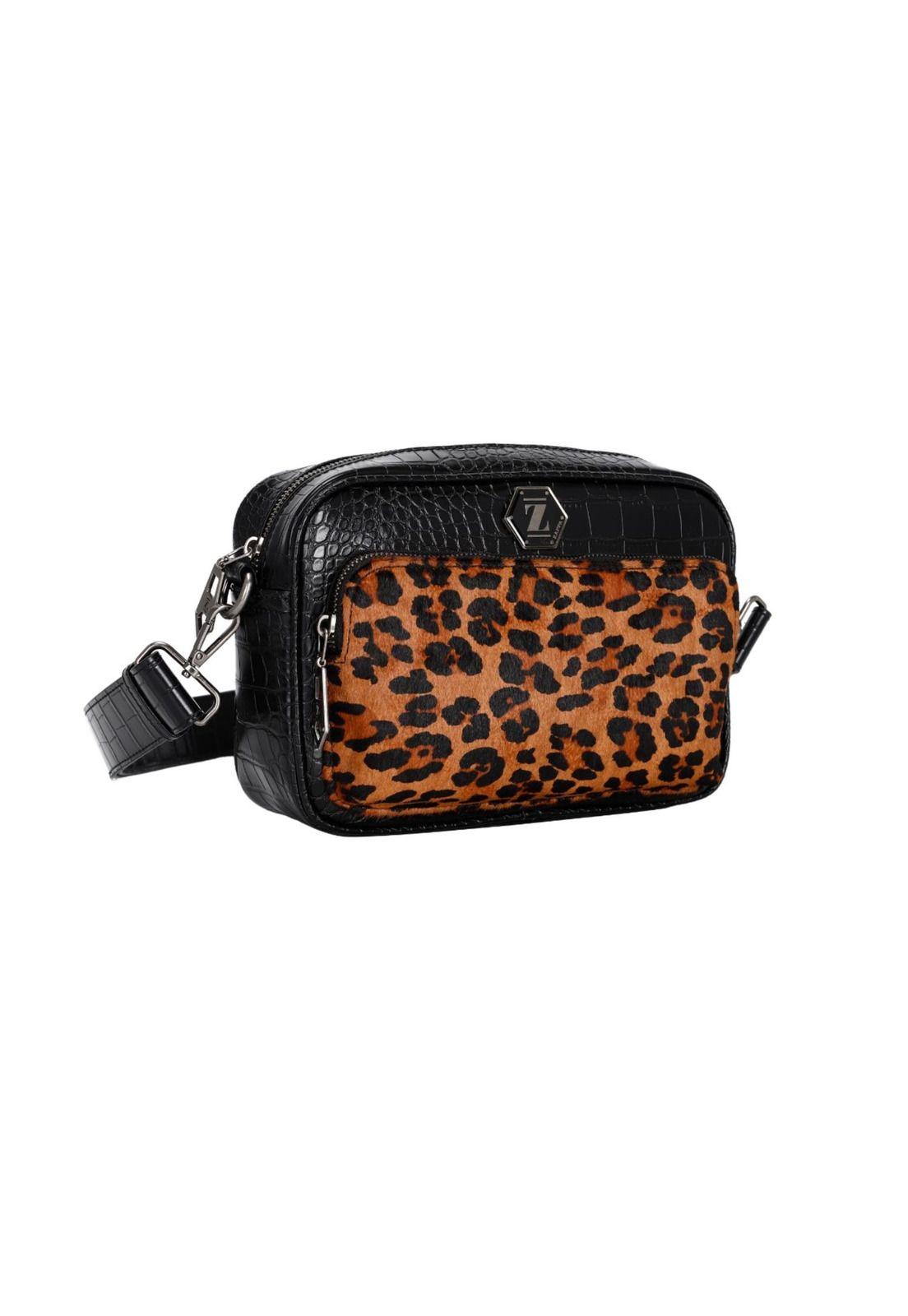 Cartera PU + aplicación cuero Natural Animal Print Zappa-5