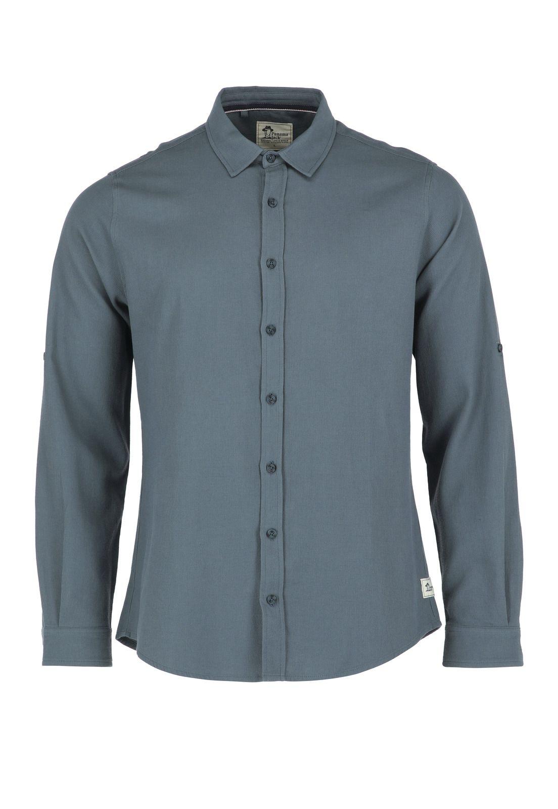 Camisa Hombre Azul Panama Jack-6