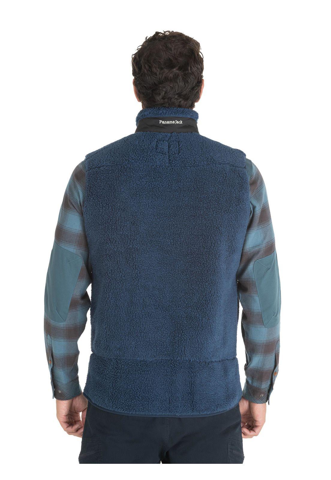 Poleron Sin Mangas Hombre Azul Panama Jack-1