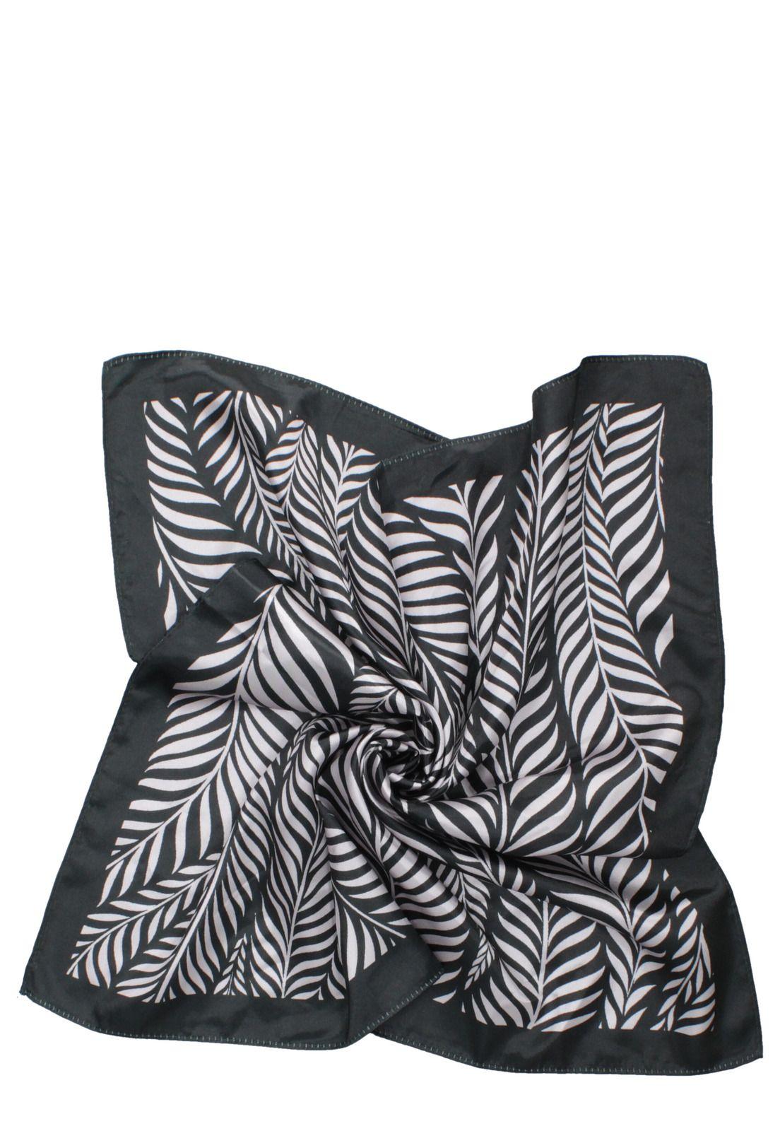 Pañuelo Mujer Blanco-Negro Pollini-1