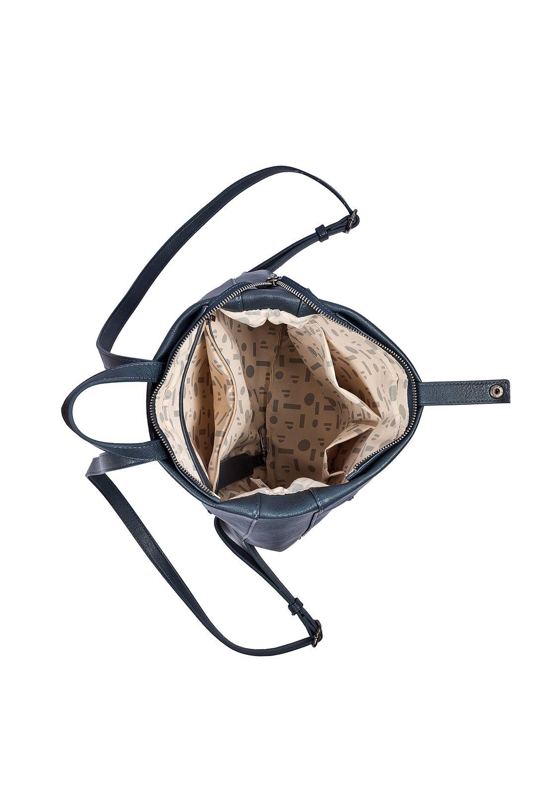 Mochila Mujer Azul Pollini-1