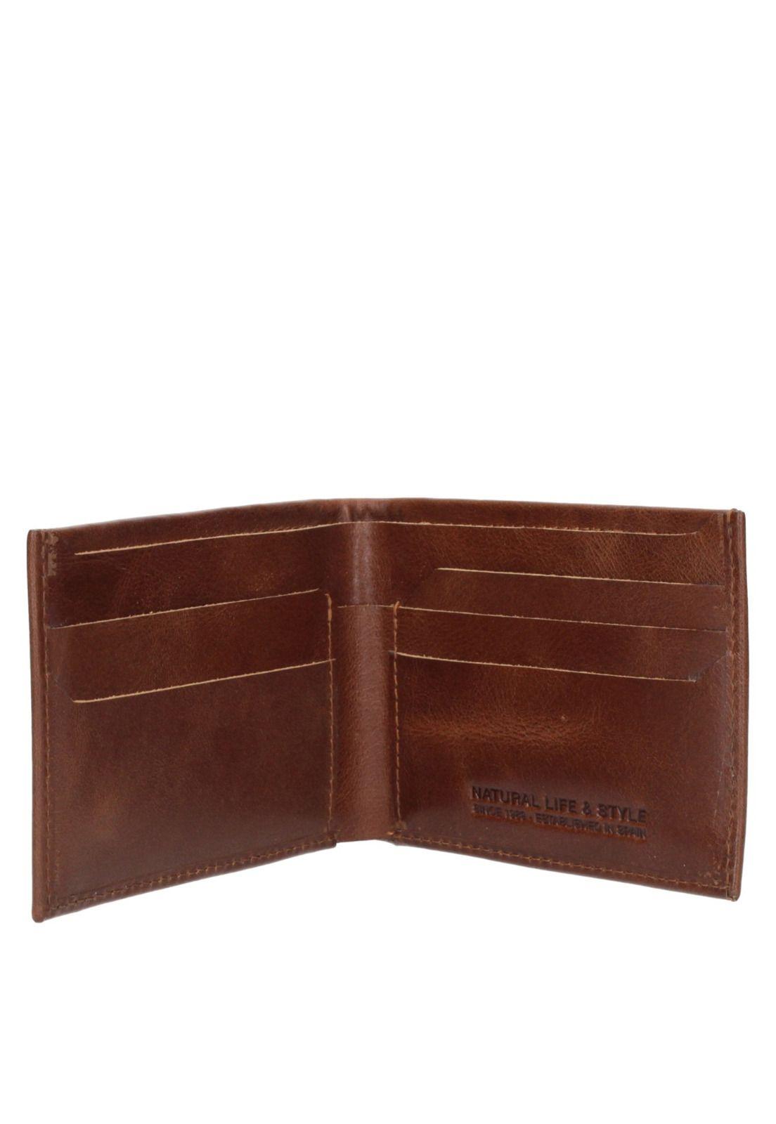 Billetera Cuero Hombre Café Panama Jack-1