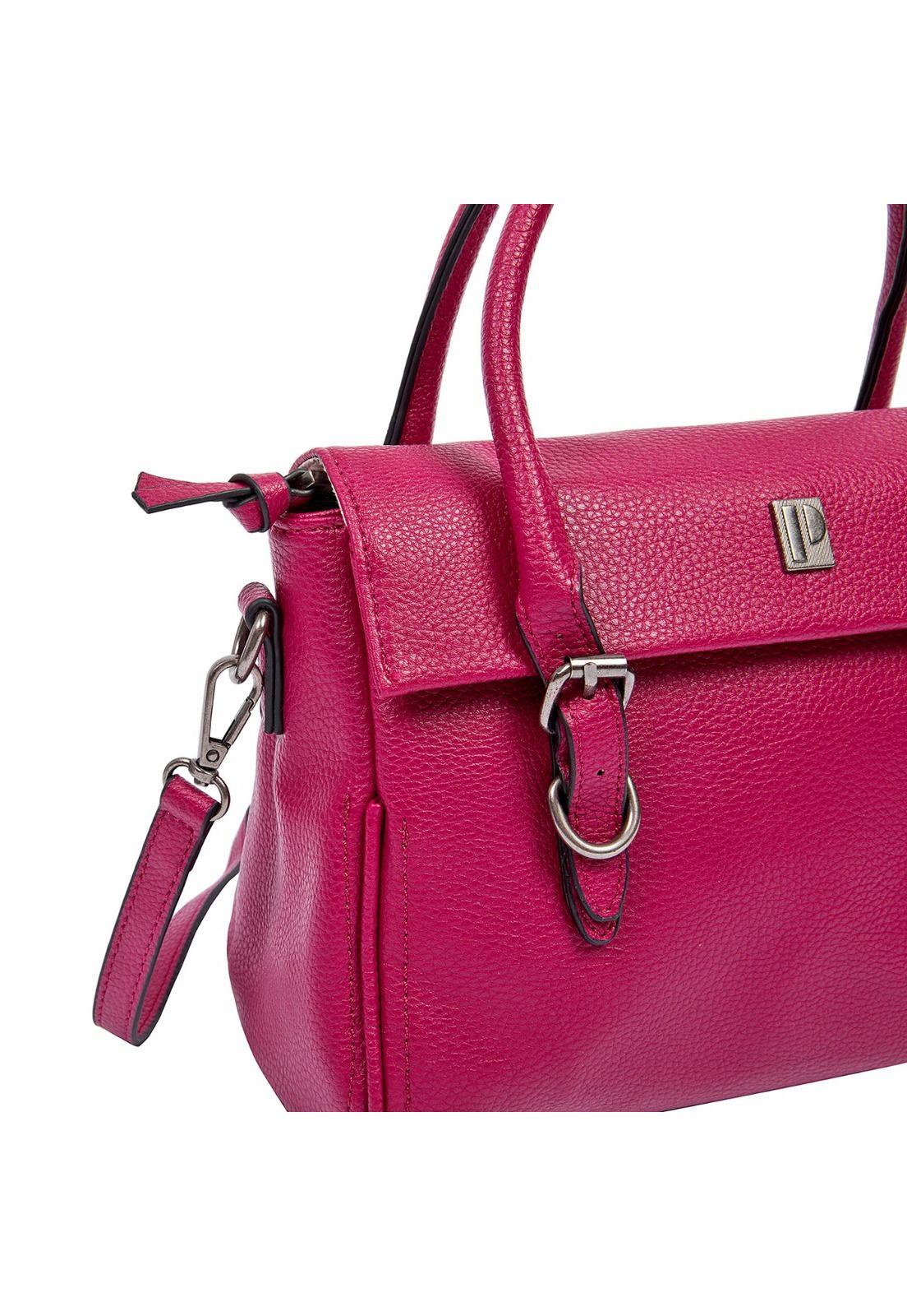 Cartera Bandolera Frambuesa Pollini-5